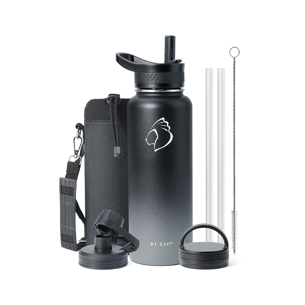 Trio Series Water Bottle with 3 Lids | 40oz - Image 8