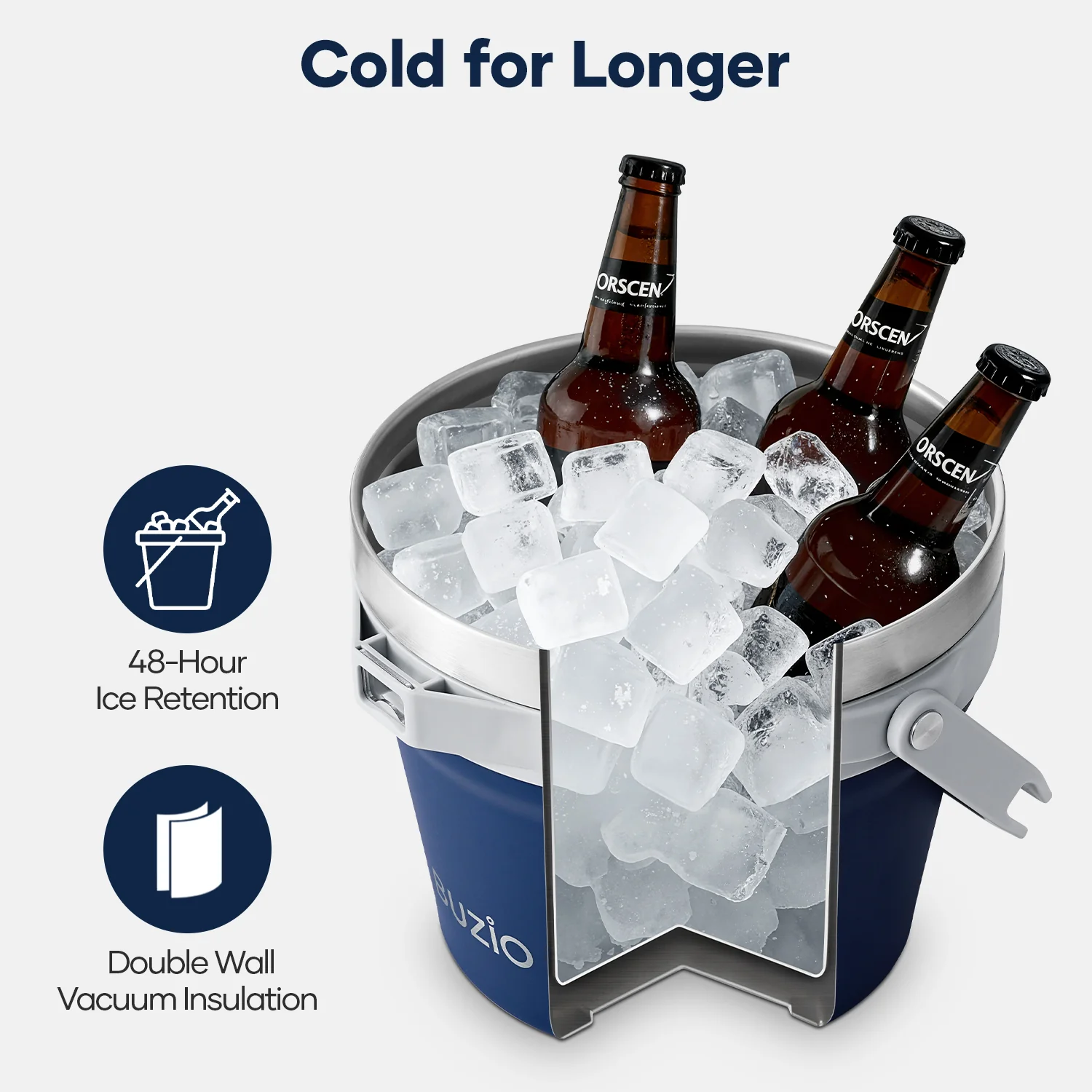7.4 Qt/7 L Insulated Ice Bucket with Lid,Scoop, Tongs and 2 Cups for Parties - Image 25