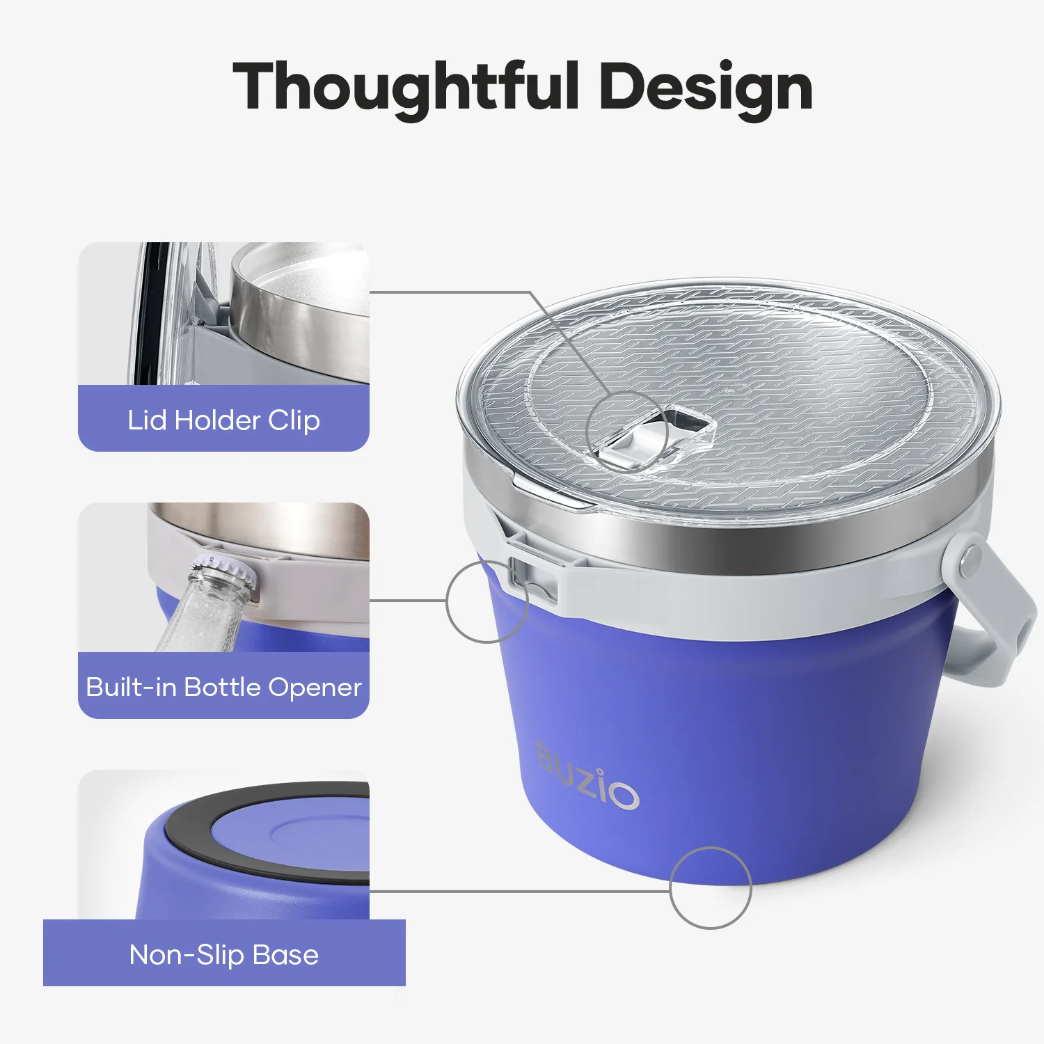 7.4 Qt/7 L Insulated Ice Bucket with Lid,Scoop, Tongs and 2 Cups for Parties - Image 37