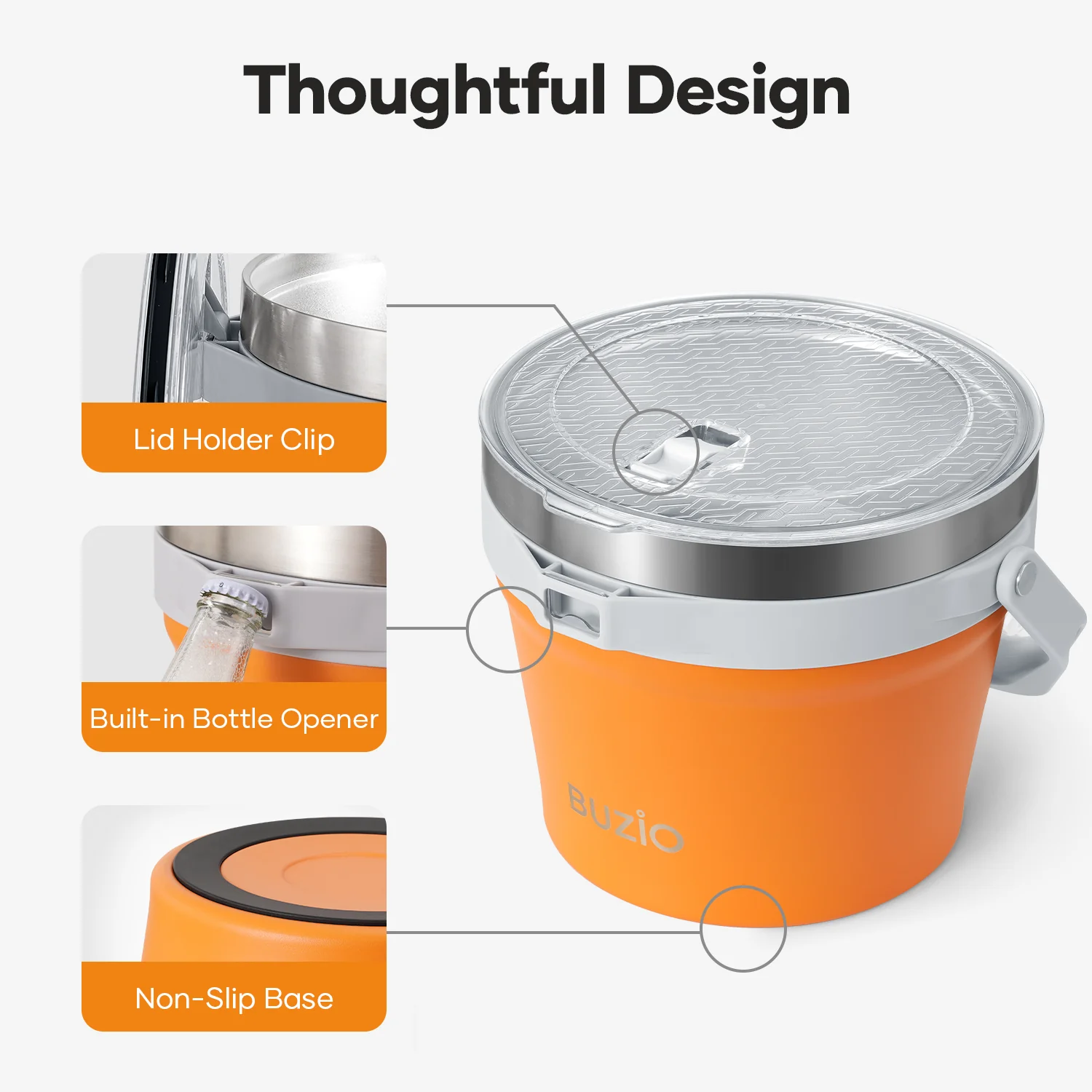 7.4 Qt/7 L Insulated Ice Bucket with Lid,Scoop, Tongs and 2 Cups for Parties - Image 46