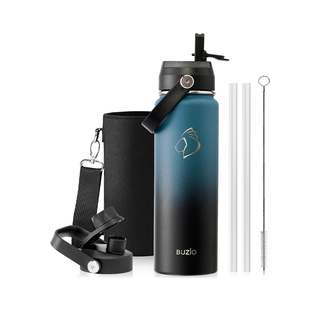 Insulated Water Bottles with 2 Lids | 24oz - 128oz - Image 26