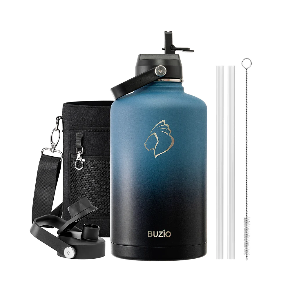 Insulated Water Bottles with 2 Lids | 24oz - 128oz - Image 95
