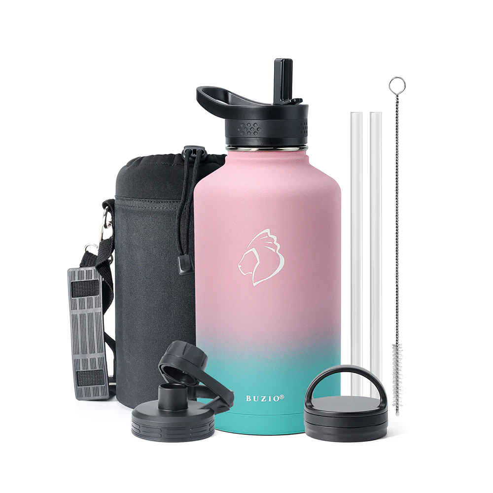 Trio Series Water Bottle with 3 Lids | 64oz - Image 15