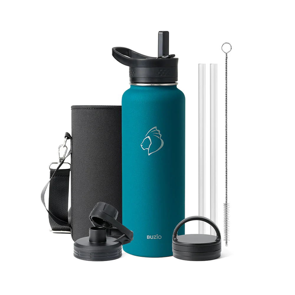 Trio Series Water Bottle with 3 Lids | 40oz - Image 11