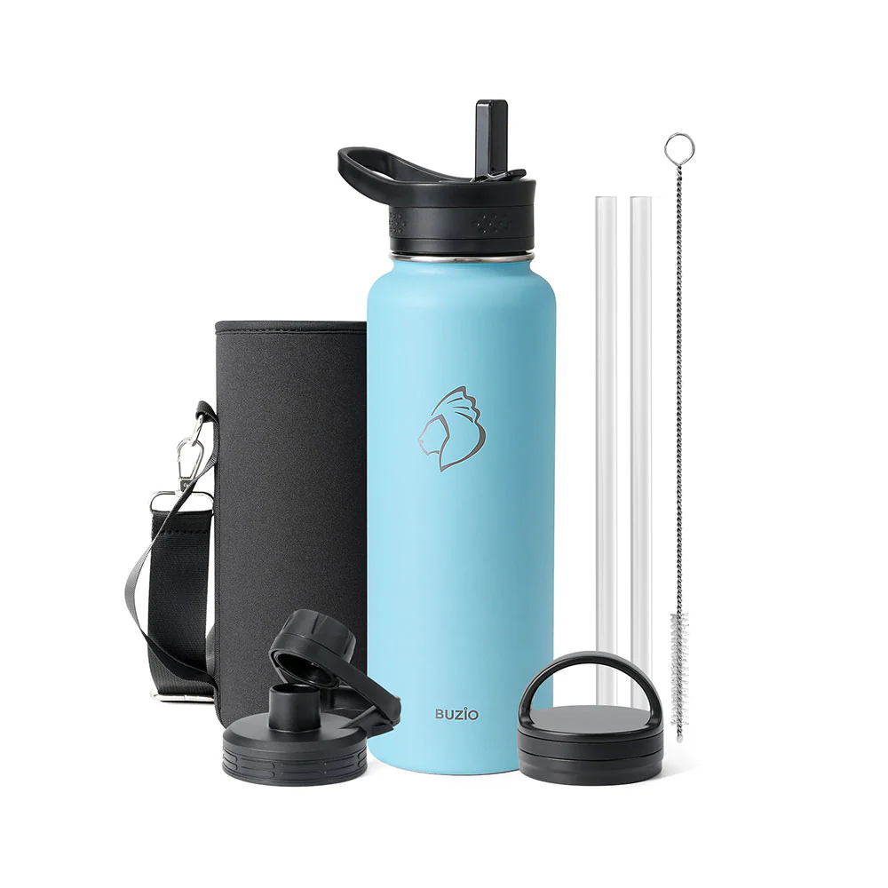 Trio Series Water Bottle with 3 Lids | 40oz - Image 12