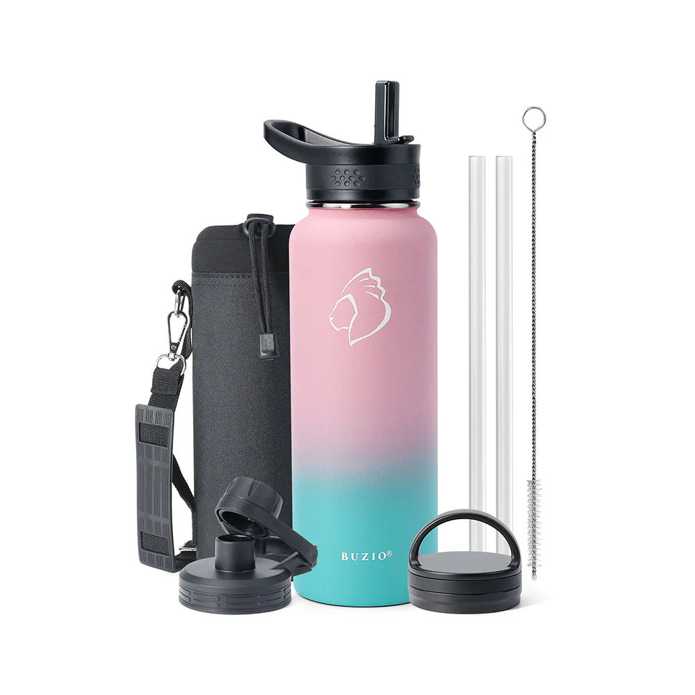 Trio Series Insulated Water Bottle with 3 Lids | 32oz - 64oz - Image 23