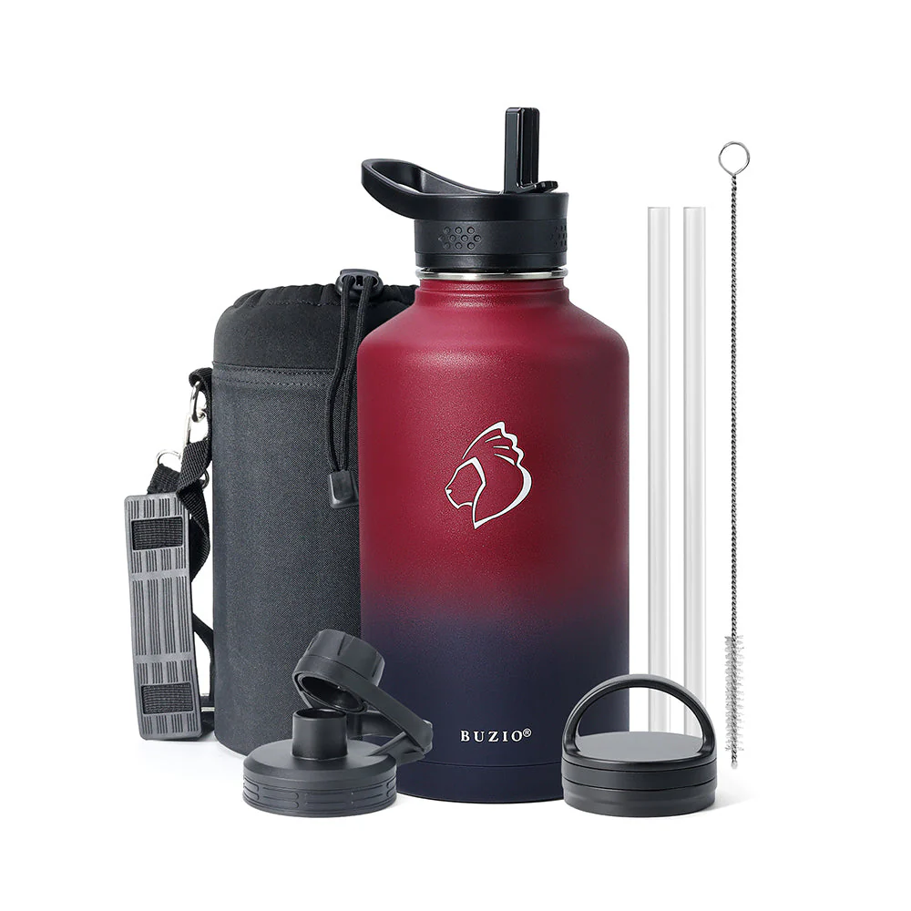Trio Series Insulated Water Bottle with 3 Lids | 32oz - 64oz - Image 37